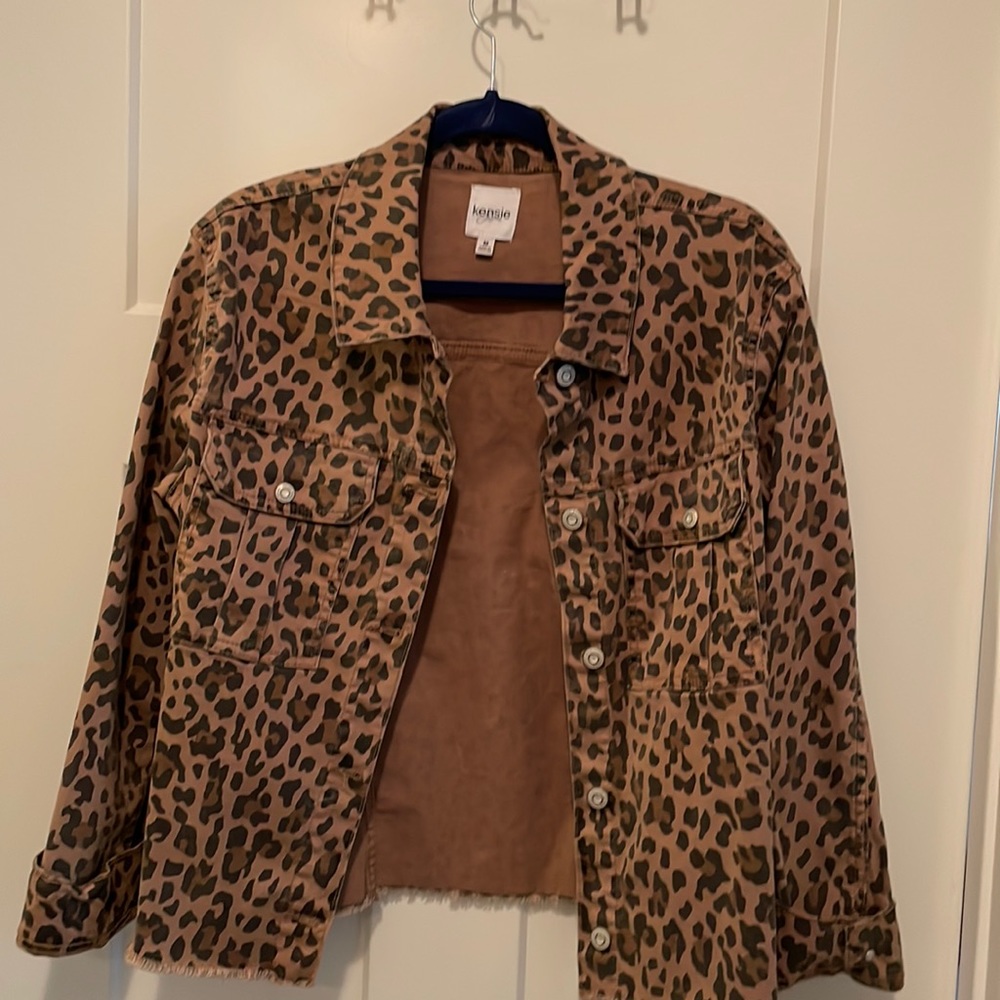 Animal print Jean jacket